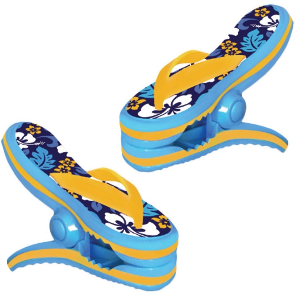 O2COOL Boca Clips - Heavy Duty Towel Clips for Beach, Pool, Patio Flip Flops NWT